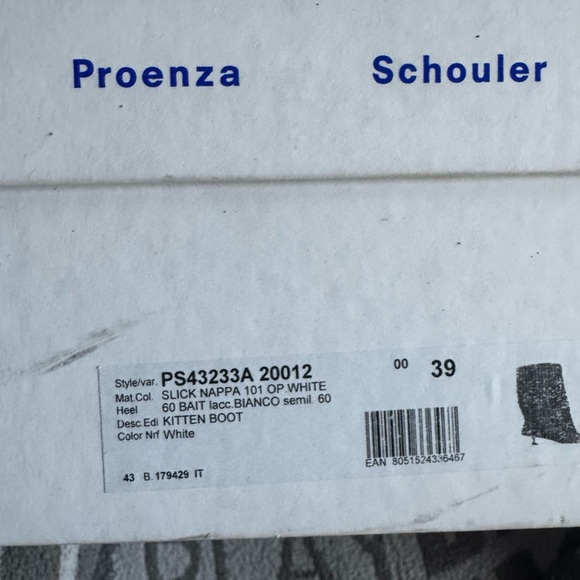 Proenza Shouler tee knee high boots baggy white nappa leather size 9 runway - Picture 13 of 16